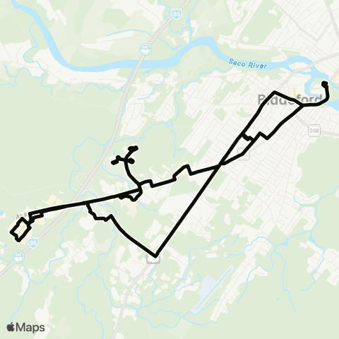 BSOOB Transit Black / Biddeford Crossing map