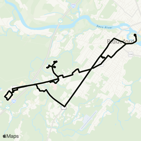 BSOOB Transit Black / Biddeford Crossing map