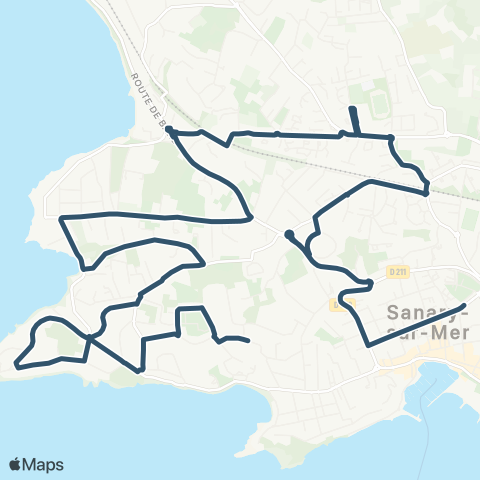 Navettes de Bandol / Sanary-sur-Mer  map