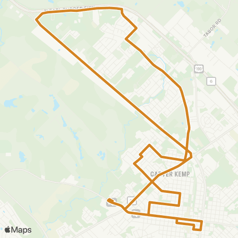 Brazos Transit District Bryan Orange map