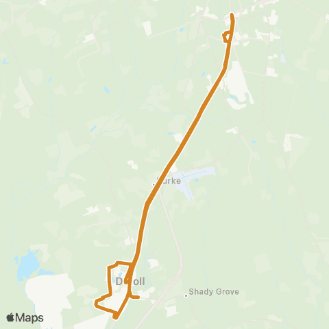 Brazos Transit District Lufkin Orange map