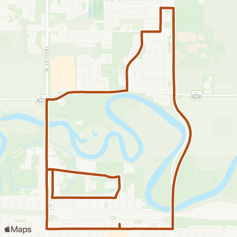 Brandon Transit Assiniboine map