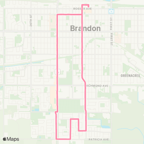 Brandon Transit South Central map
