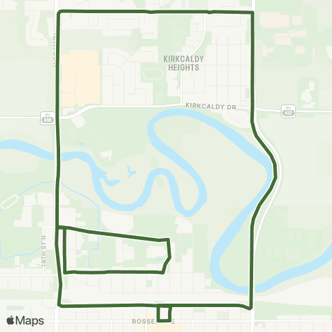 Brandon Transit North Hill Connector map