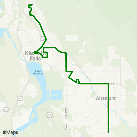 Basin Transit Service Mainline map