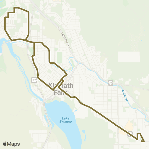 Basin Transit Service Pelican City map