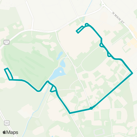 Blacksburg Transit Hokie Express map