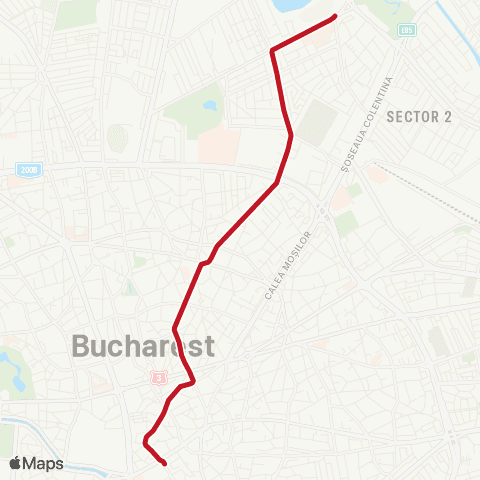 STB - Societatea de Transport București Piata Sf. Vineri - Bd. Lacul Tei map