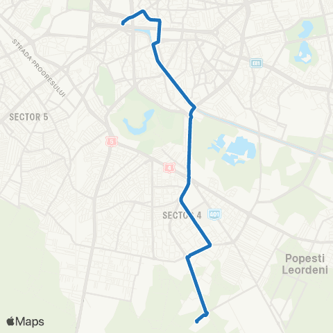 STB - Societatea de Transport București Arcade Berceni - Piata Unirii 1 map
