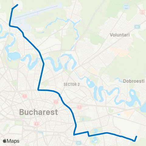 STB - Societatea de Transport București Parcul Teilor - Dristorului map