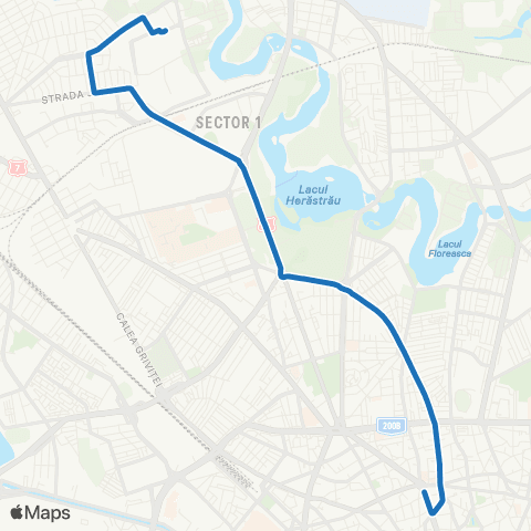 STB - Societatea de Transport București Petrom City - Piata Romana map