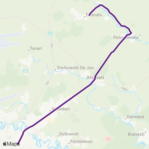 STV Gagu–Bucur Obor map