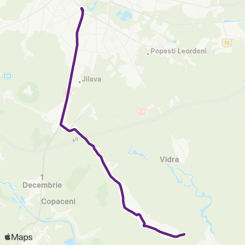 STV Vidra–Piata Eroii Revolutiei map