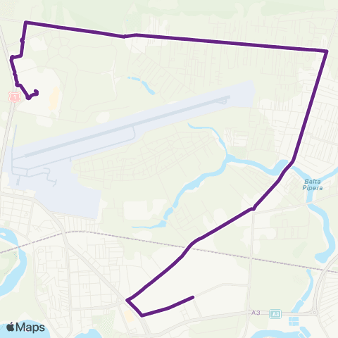 STV M Pipera–Complex Baneasa map