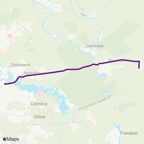 STV Islaz–Pantelimon map