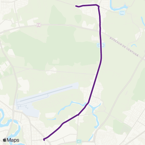 STV M Aurel Vlaicu–Tunari (1 Decembrie) map