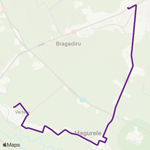 STB - Societatea de Transport București Varteju - Depoul Alexandria map