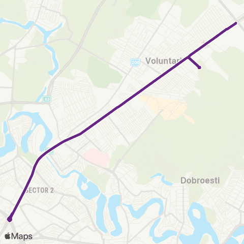 STV Pod Cfr Afumati–Bucur Obor map