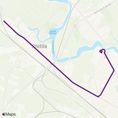 STCM Ecotrans Pasaj Cfr Chitila–M Straulesti map