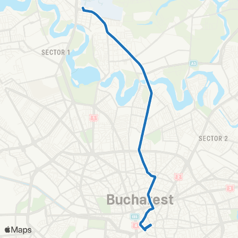 STB - Societatea de Transport București Piata Sfanta Vineri - Soseaua Stefan cel Mare map