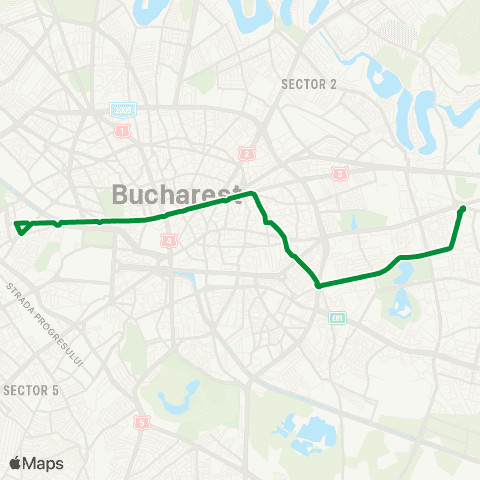 STB - Societatea de Transport București Bd. Basarabia - Facultatea de Medicina map