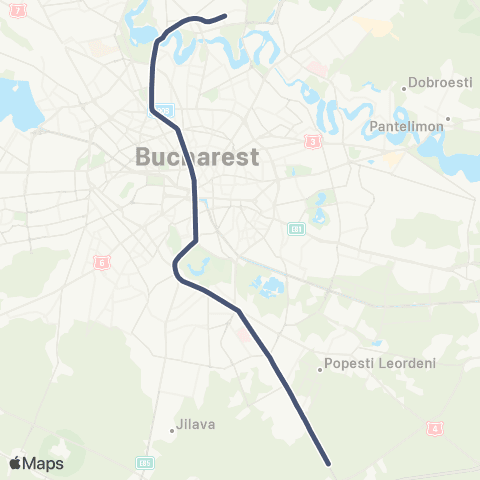 Metroul București Pipera - Berceni - Tudor Arghezi map
