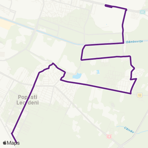 STV Pasarela M Berceni–M Nicolae Teclu map