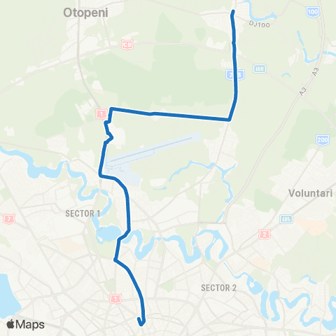 STB - Societatea de Transport București Tunari - Piata Romana map