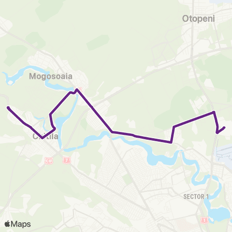 STCM Ecotrans Pasaj Cfr Chitila–Complex Baneasa map