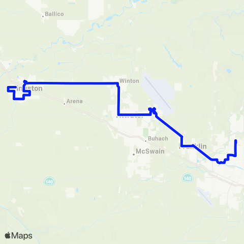 The Bus Livingston Commuter map