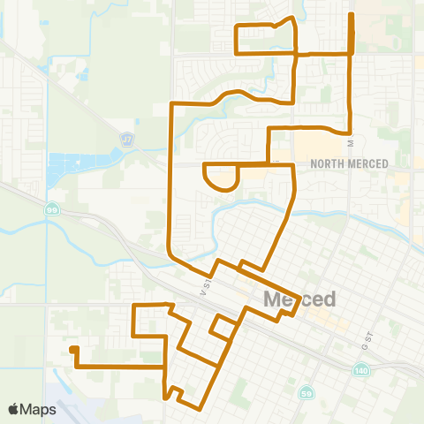 The Bus Merced West Archived 2 / 17 / 2026 map