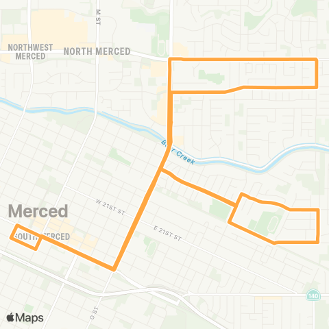 The Bus Olive Loops map