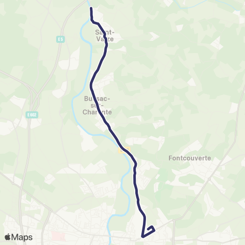 BUSS St.Vaize, Bussac S / Charente, Fontcouverte, Saintes >< Agrippa d'Aubigné map