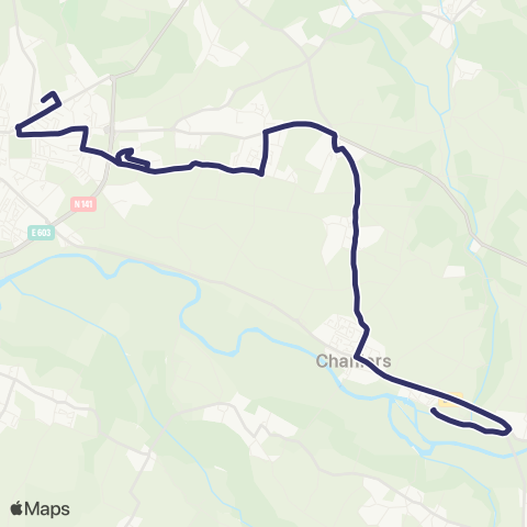 BUSS Chaniers, Saintes >< Agrippa d'Aubigne map