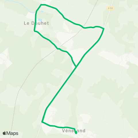 BUSS Le Douhet >< Venerand map
