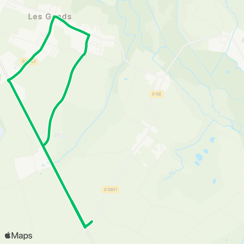 BUSS Les Gonds >< Courcoury map