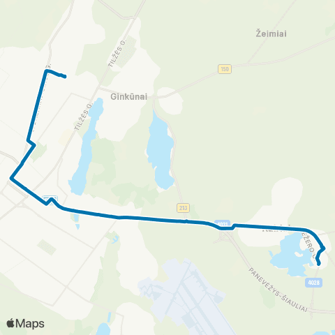 Busturas Savanorių Žiedo St. - Kairiai map