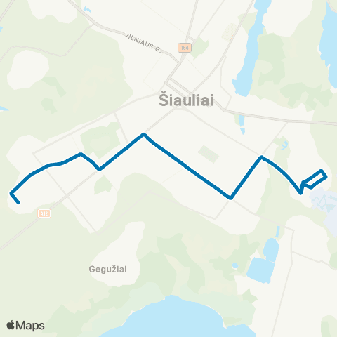 Busturas Gytarių Žiedo St. – Zoknių Žiedo St. map