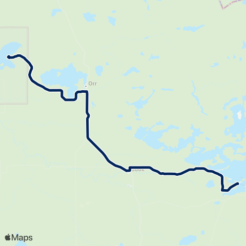 Big Woods Transit Commuter map