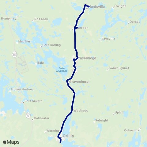 Corridor 11 Bus Corridor 11 map
