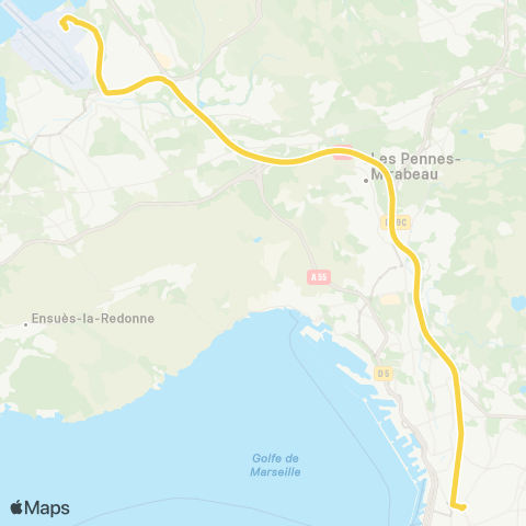 leCar Marseille - Aéroport map