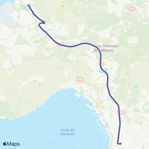 leCar Vitrolles - Marseille map