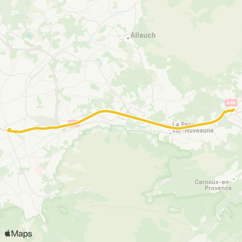 leCar Aubagne - Marseille map