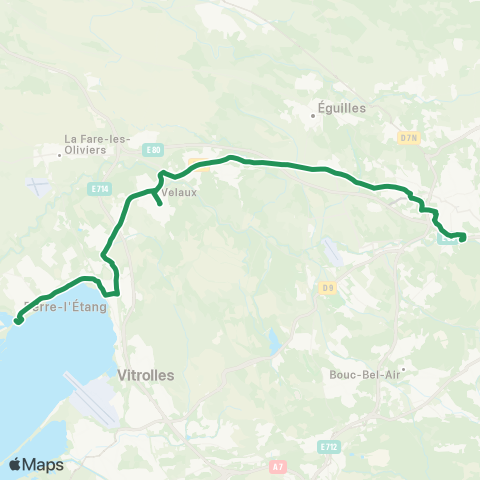 leCar Berre l'Etang - Aix map