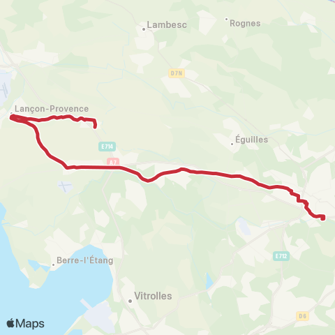 leCar Lancon - Aix map