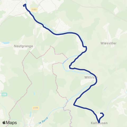 CABUS TAD Vallée de la Sarre / Sarreguemines map