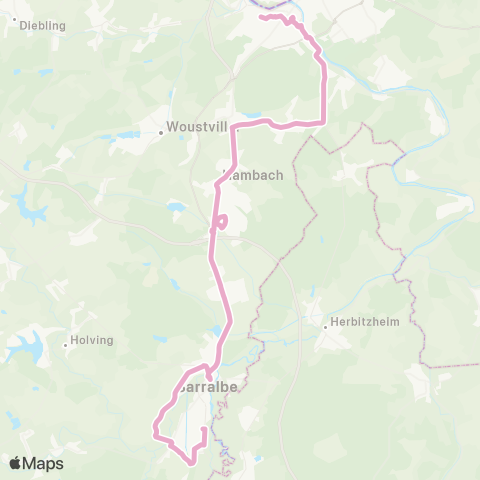 CABUS Sarralbe / Sarreguemines map