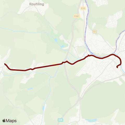 CABUS Hundling / Sarreguemines map