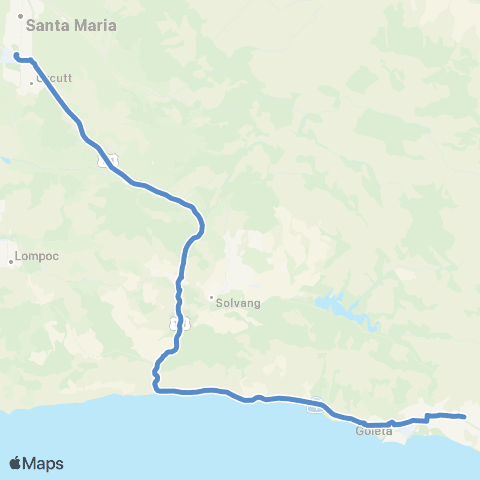 Clean Air Express Maria / Buellton - Goleta map