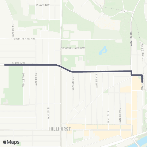 School Bus Express Queen E / Sunnyside map